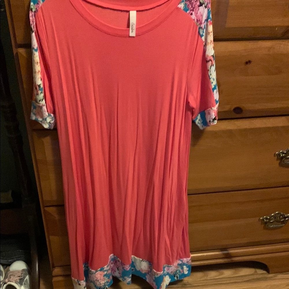 Celeste Pink Short Sleeve Relaxed dress